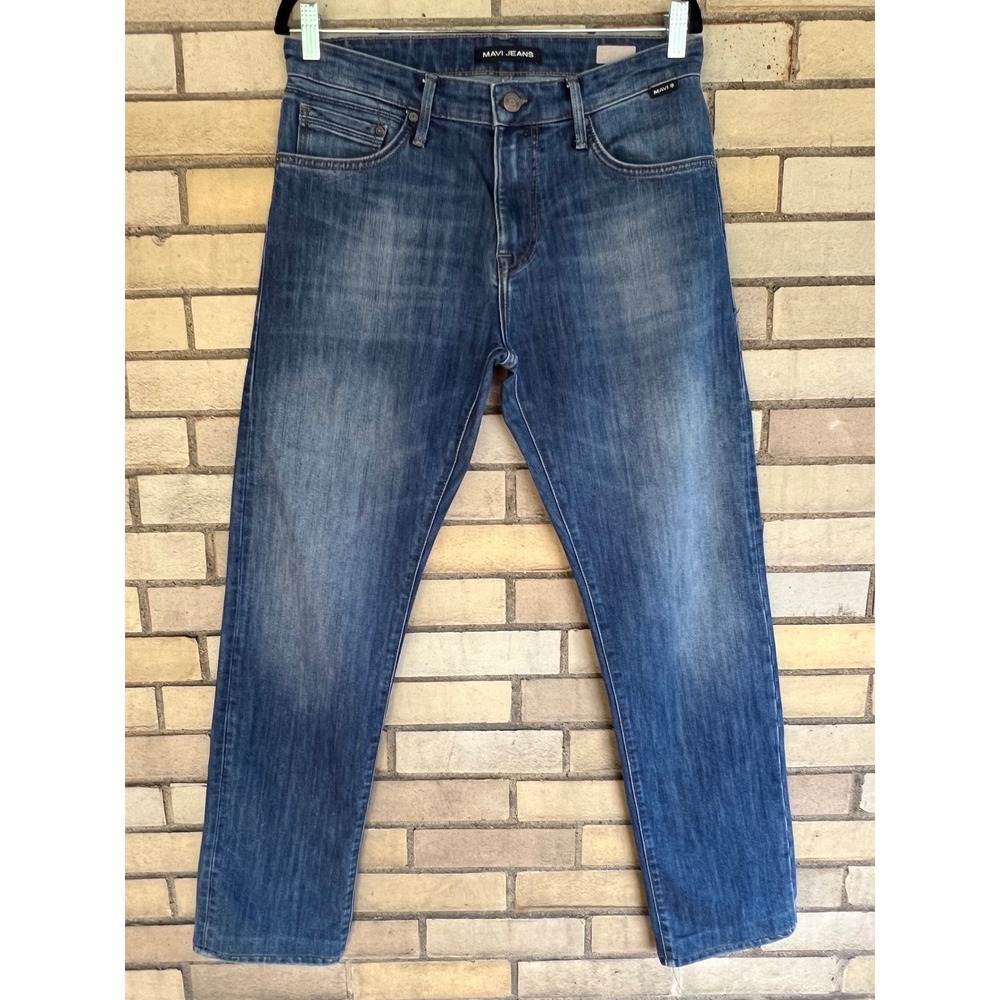 Mavi Jeans Blue Medium Wash Straight Leg Denim Men's Size 32 / 34 (33" Waist)